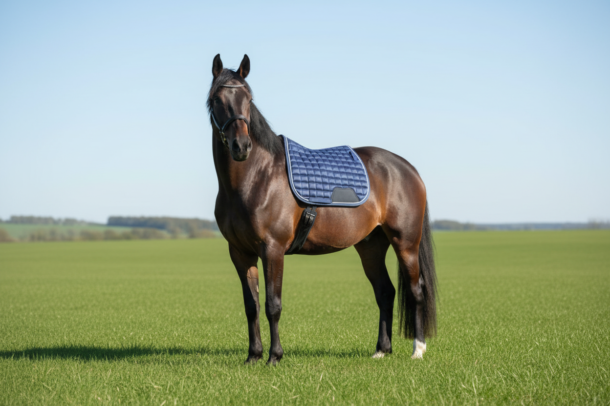 Blue Horse Saddle Pad  for Jumping