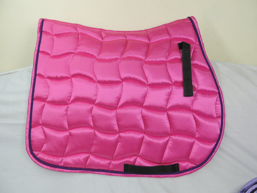 Jumping Horse Saddle Pad with Ear Bonnet and Blushing Boot / Bell Boot option