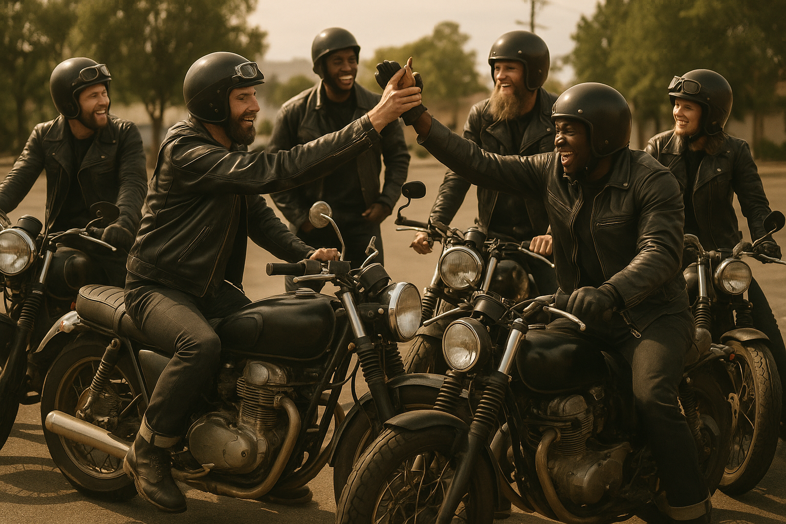 Motorcycle Riders

Image: Motorcycle Riders, shows the community spirit that embodies the brand.