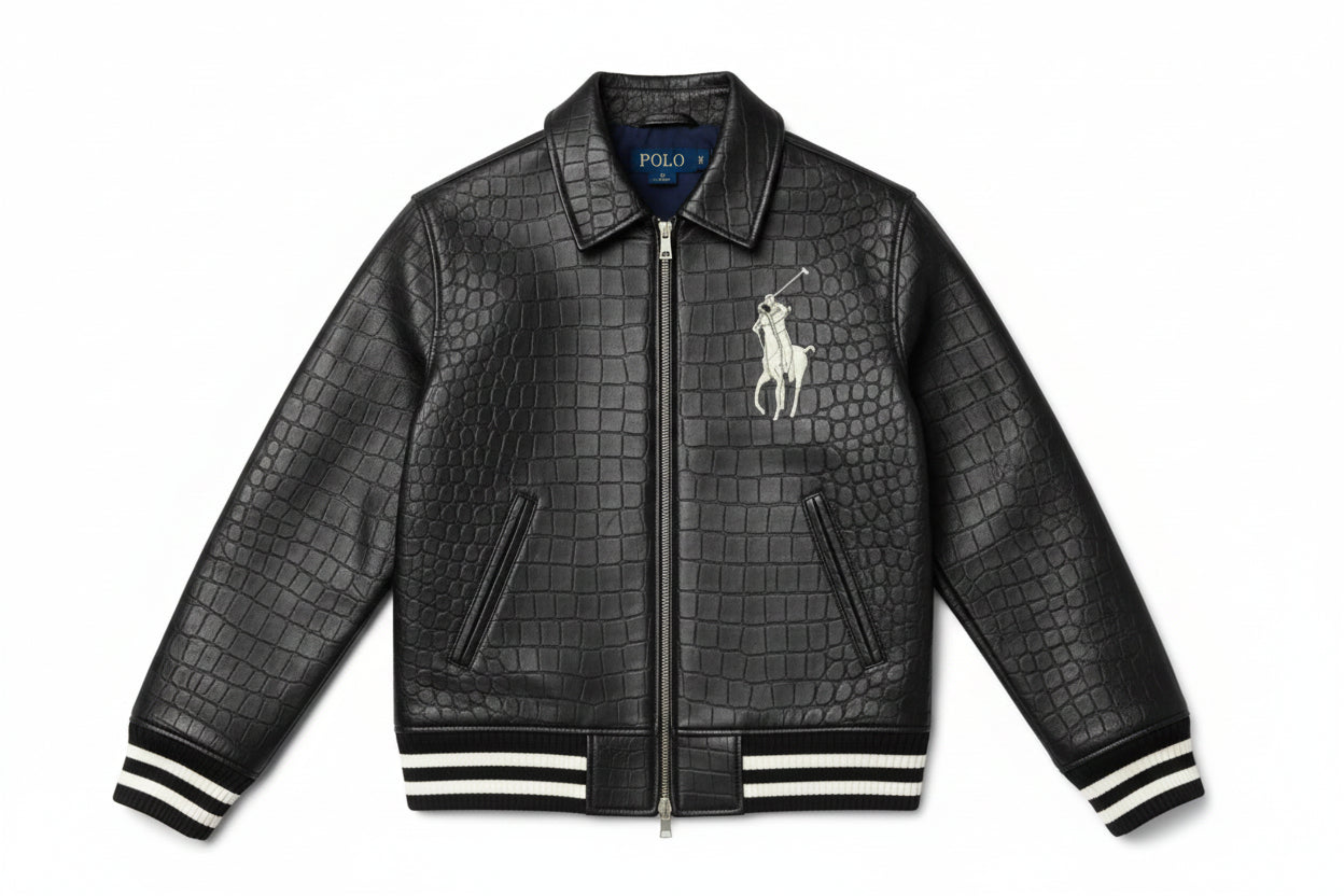 Polo Leather Varsity style Genuine Leather Jacket