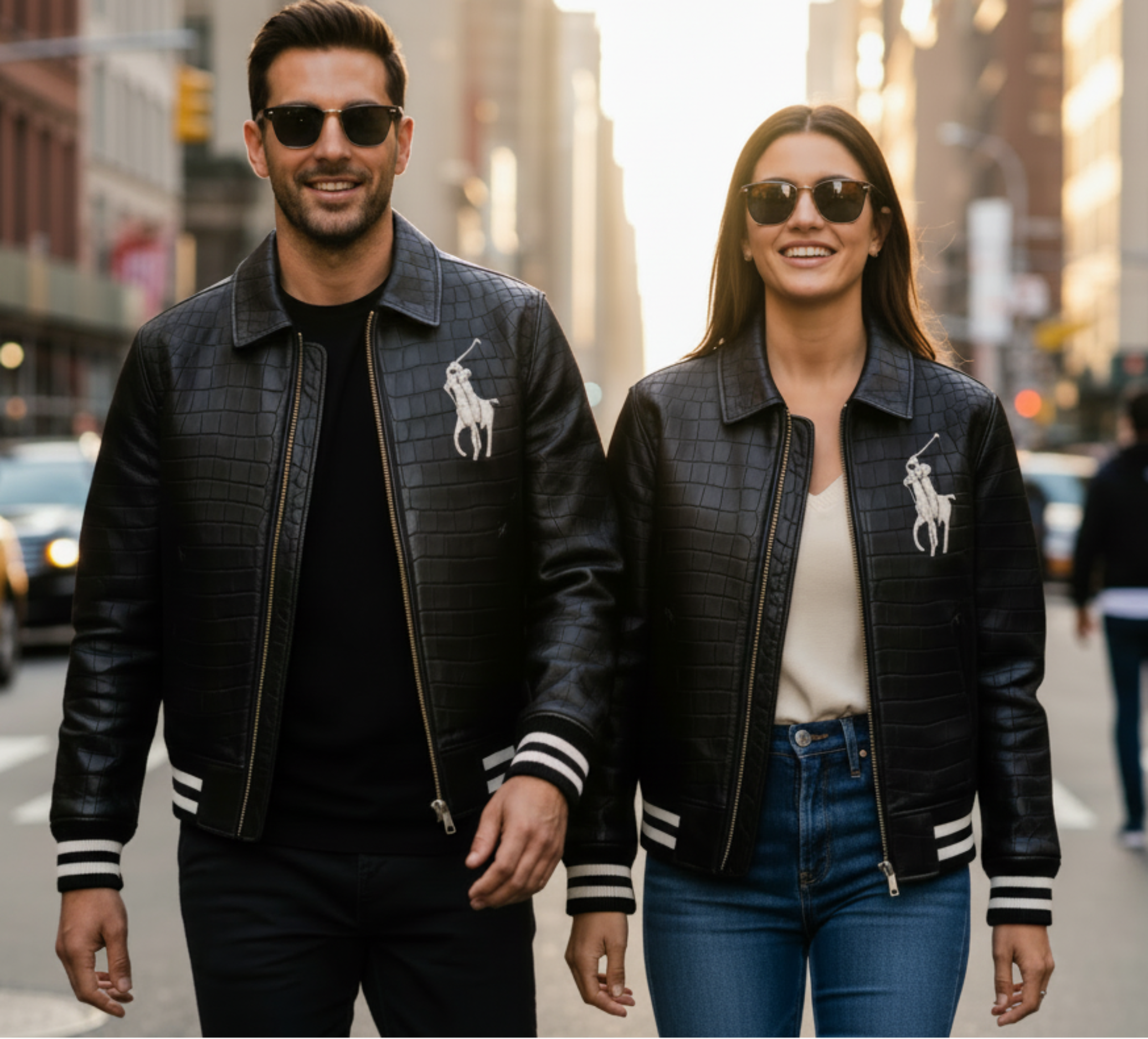 Polo Leather Varsity style Genuine Leather Jacket